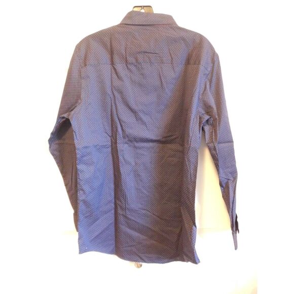 Alfani Blue and red sprinkle print button down - Picture 2 of 6